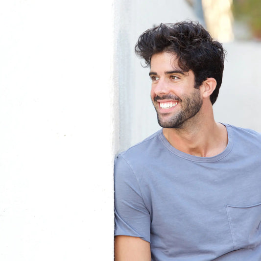 confident shorter man looking sharp in clothes for shorter guys